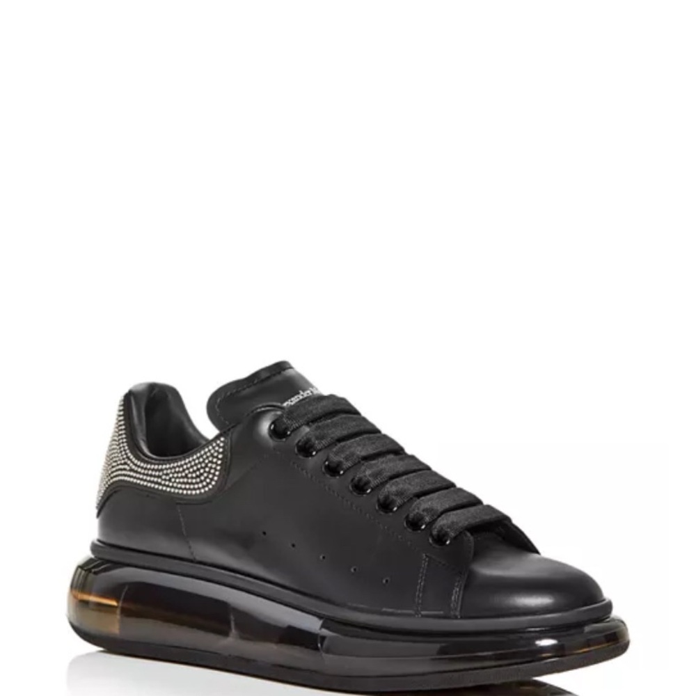 AlexanderMcQueen Oversized Studded Heel Detail Transparent Sole Sneakers M7/W9